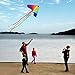 BESTOYARD Kite Huge Rainbow Kite for Kids and Adults Colorful Kite with 100M Flying String,78 Inches Wide,4 Tails