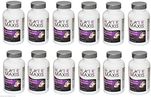 12 X Bottle of Hair Maxis Supplement Support Faster Growth Healthier Softer Stops Hair Loss