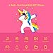 wiwoo B4 MP3 Player for Kids, 8GB Portable Cute Cartoon Music Player with Fun Game FM Radio Voice Recorder E-Book Video Play Photo Viewer (Pink)