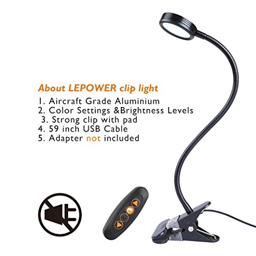 4 LEPOWER+Temperature+Adjustable+Brightness+Headboard
