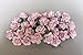 100 Pcs Hight Quality Pink Color #002 Mulberry Paper Flowers of Wedding Roses : 20mm.