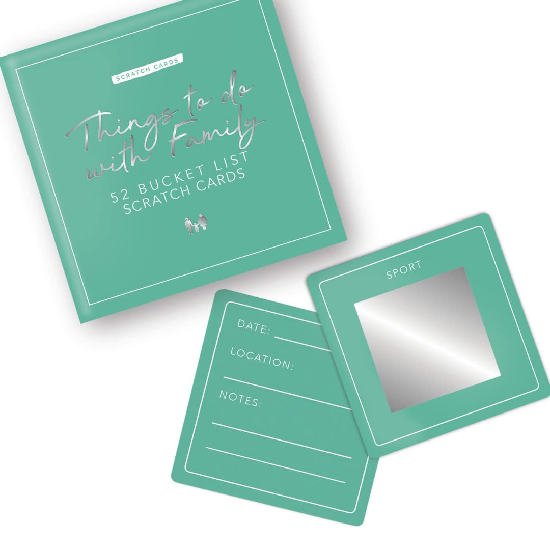 Gift Republic Scratch Cards Bucket List Edition, 52 Things to do with Family.,Green Cards — image 1