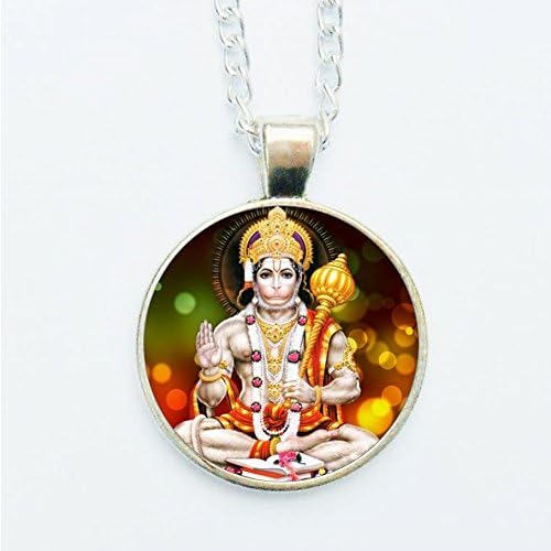 Lord Hanuman Pendant Necklace or Earrings Hindu God Deity Indian New Age Jewelry Jewellery