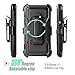 Case Compatible with LG Stylo 3/LG Stylus 3/LG Stylo 3 Plus 2017, Venoro Heavy Duty Shockproof Protection Case Cover with Swivel Belt Clip and Kickstand for LG LS777 / MP450 / M430 (Black)