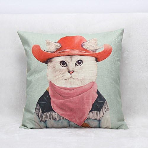 Mr. Flax Animal Home Office Sofa Cushion By Pillowcase Mr. Cat¡­...