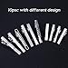 Lictin Men's Tie Clip Clasp Bar - 10pcs Alloy Necktie Clip Pin Bar, Tie Bar Set 6pcs Regular Ties Clip Pin Bar(6cm)+4pcs Skinny Tie Clip(4cm) with Gift Box
