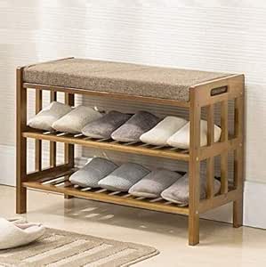 Debajo de las escaleras Almacenamiento de zapatos Taburete a prueba de
