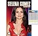 Bundle - 2 Items - Selena Gomez 2018 Wall Calendar - Closed Size : 42 x 29.5 cm (16.5 x 11.5 Inches) and a Sheet of 70 Multi Colour Self Adhesive Dot Stickers