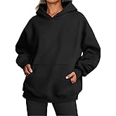 Scapodo Womens Hooded Pullover Sweater Fashion Casual Loose Version With Pockets Spring And Autumn Hooded Sweater