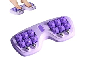Portable Double Foot Massage Roller,Three Massage Techniques & Dual Foot Acupressure Therapy,Plantar Fasciitis Relief,Tight M