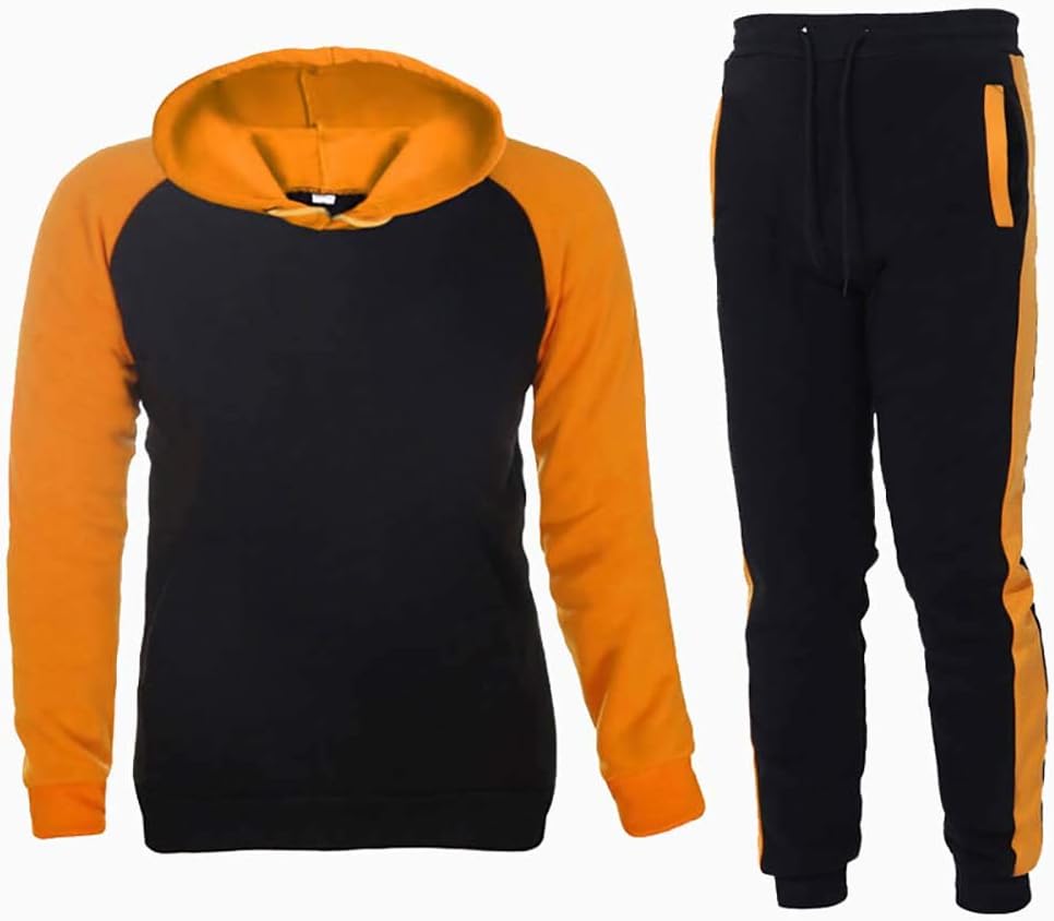 BWCX Herren Trainingsanzug Mode Farblich Abgestimmte Hoodie Casual