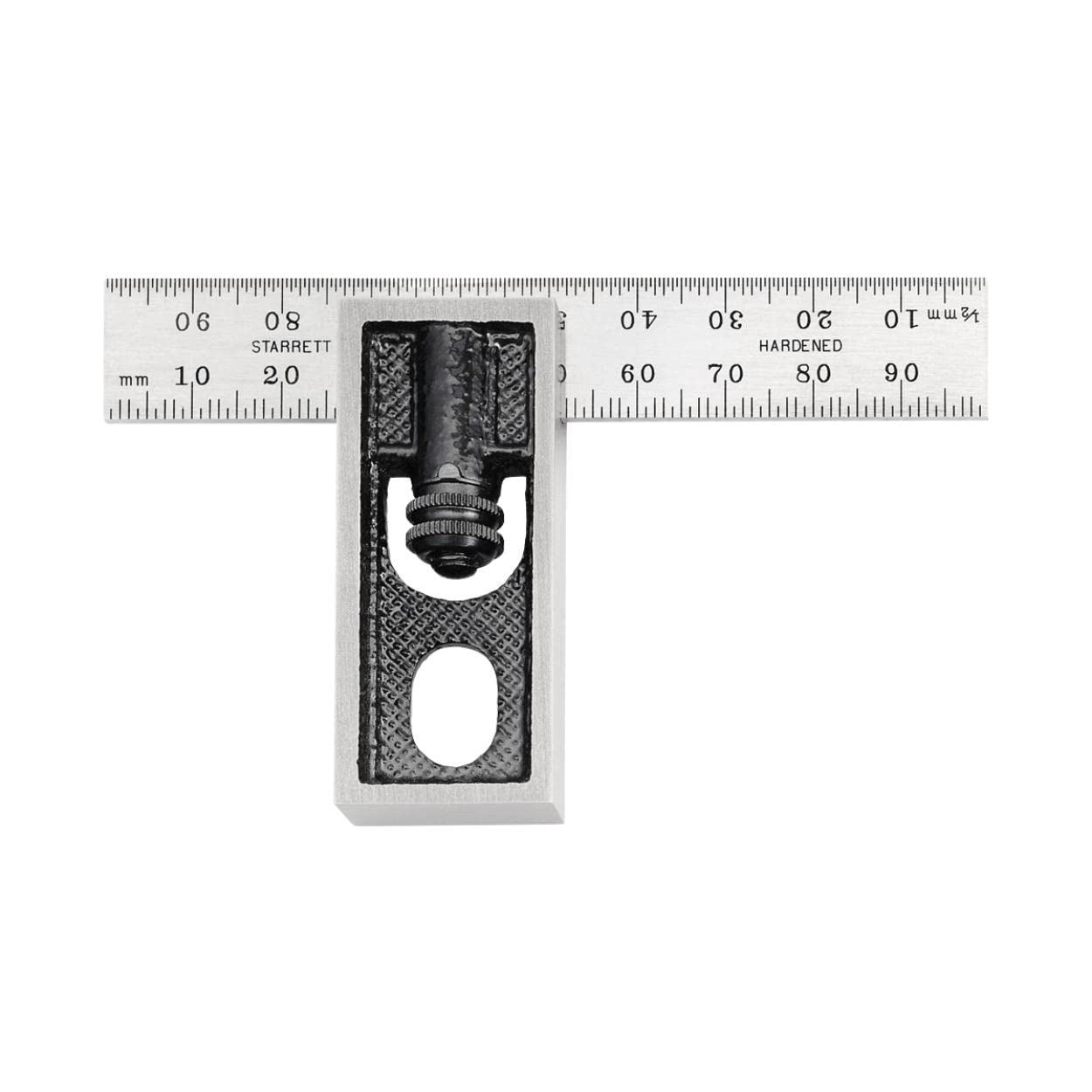 Starrett 13MA Millimetre Reading Double Square With Graduated Blade, 100 mm Size