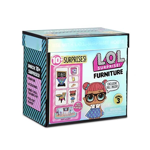 LOL Surprise Collectable Dolls for Girls - With 10 Surprises and Accessories - Teacher's Pet - Furniture Series 3