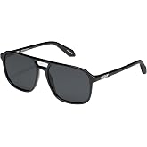 QUAY On The Fly Aviator Sunglasses | Oversized Frame, UV Protection, Built-In Nose Pads, Case and Cloth for On-the-Go Style and Daily Wear