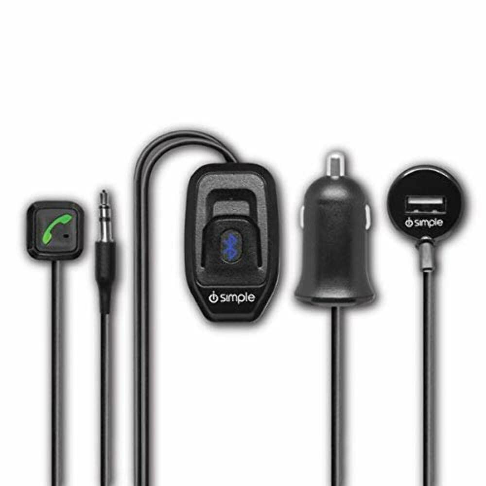 iSimple ISBT52 Bluetooth Vehicle kit for Hands Free Calling and Music Streaming, Black