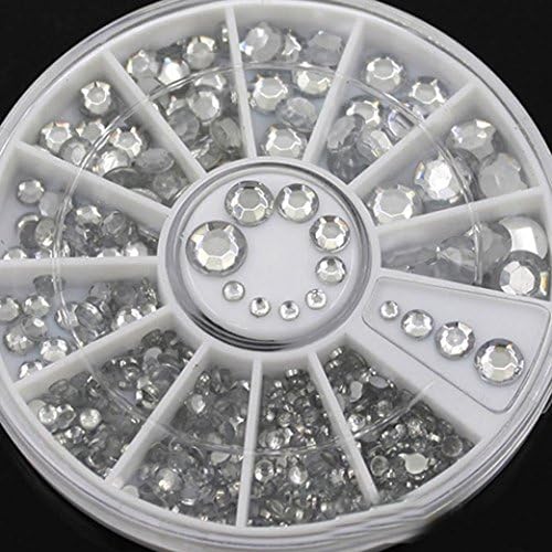 GREAT MIXED DIY SIZE GLITTER RHINESTONES CHARM 3D NAIL ART DECOR ACCESSORIES (multi color 04)