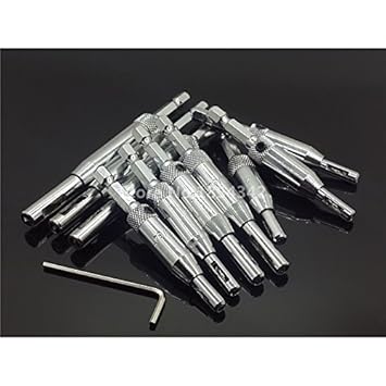 Generic 10Pcs Set Tools HSS Self Centering Hinge Twist Drill Bits Window Doors Screw Hole Saw Woodworking Reaming Cabinet Tool Set