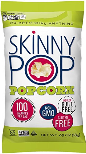 image for Skinny Pop Popcorn .65 oz Original & White Cheddar 100 Calorie Bag Var