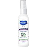 Mustela Baby Diaper Rash Cream Spray – Touch-Free protectant with Zinc Oxide & Natural Avocado - Treats, Soothes and Prevents Diaper Rash- Fragrance-Free - 3 fl. oz