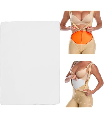 WENSSKKU 5-Pack Lipo Foam Pads & Boards - 8x11" Post Surgery Recovery Foam For Tummy Tuck, BBL, Liposuction