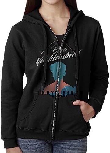 ASLDGJ Casual Womens Troye Tour Blue Neighbourhood Full-Zip Sweatshirt Hoodie Jacket Medium