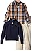 Nautica Boys' Three Piece Set with Shirt Quarter Zip Sweater Flat Front Twill
