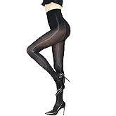 HTRUIYA Women's Shiny Pantyhose, 8D High Stretch Oily Gloss Pantyhose Sheer Tights