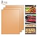 SHINE HAI Copper Grill Mat Set of 3, 100% Non-Stick BBQ Grill & Baking Mats, PFOA Free, Reusable and Easy to Clean, BBQ Accessories for Gas, Charcoal, Electric Grill -15.75 x 13 Inch