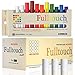 Bundle: HAGOROMO Fulltouch Color Chalk 1 Box [72 Pcs/White] + HAGOROMO Fulltouch Color Chalk 1 Box [12 Pcs/10 Color Mix]
