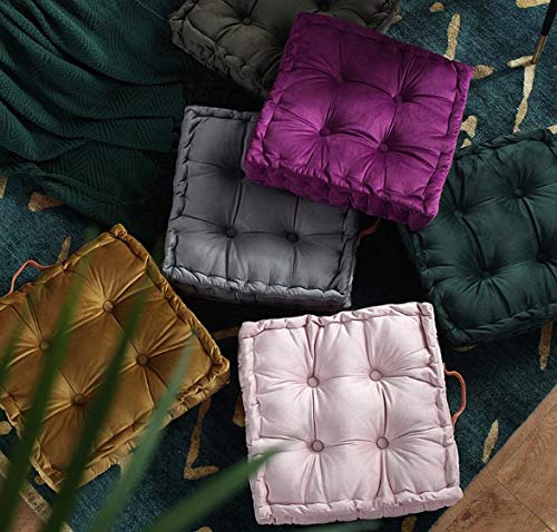 square tufted floor cushion