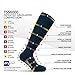 Travelsox TSS6000 The Original Patented Graduated Compression Performance Travel & Dress Socks With DryStat OTC Pairs, Navy, Medium