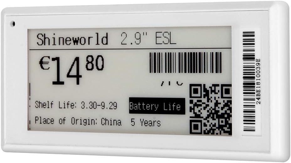 Amazon Com 2 9 Inch Electronic Shelf Labels Esl E Ink For Supermarket Epd Display Screen Price Tag 5pcs Lot Office Products