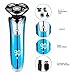 Electric Shaver Razor for Men Wet And Dry 4 In 1 Rotary Razor Cordless USB Rechargeable with Attachments to Clean Face and Adjust Beard Head Hair Nose Hair