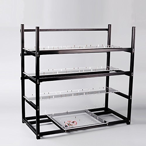 1419-GPU-Open-Air-Mining-Rig-Aluminum-Stackable-Frame-Case-Cryptocurrency-Miners-With-Fans-For-ETHETC-ZCash-EthereumBitcoinand-Altcoins