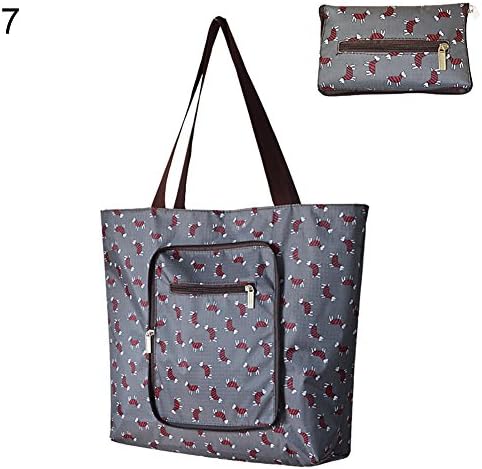 FEIDAj Shopping Pouch Bag Fashion Printed Foldable Shopping Bag Travel Grocery Storage Tote Pouch Handbag - 7#