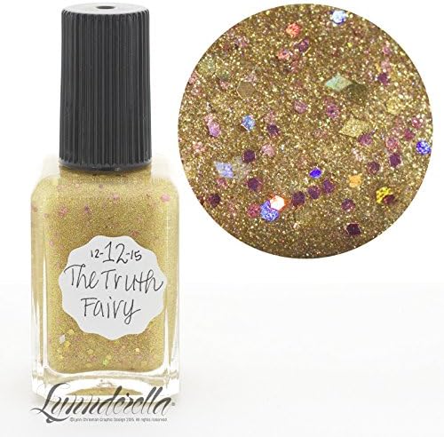Lynnderella Limited Edition Christmas Advent Nail Polish Holographic Micro Glitter—December 12. The Truth Fairy