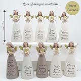 Gemini Gifts Angel Figurine Ornament Nan Birthday Gift Hand Painted Gold view 5