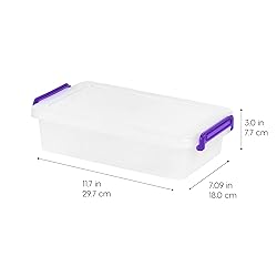 IRIS USA 3 Qt. Plastic Craft Storage Container Bins
