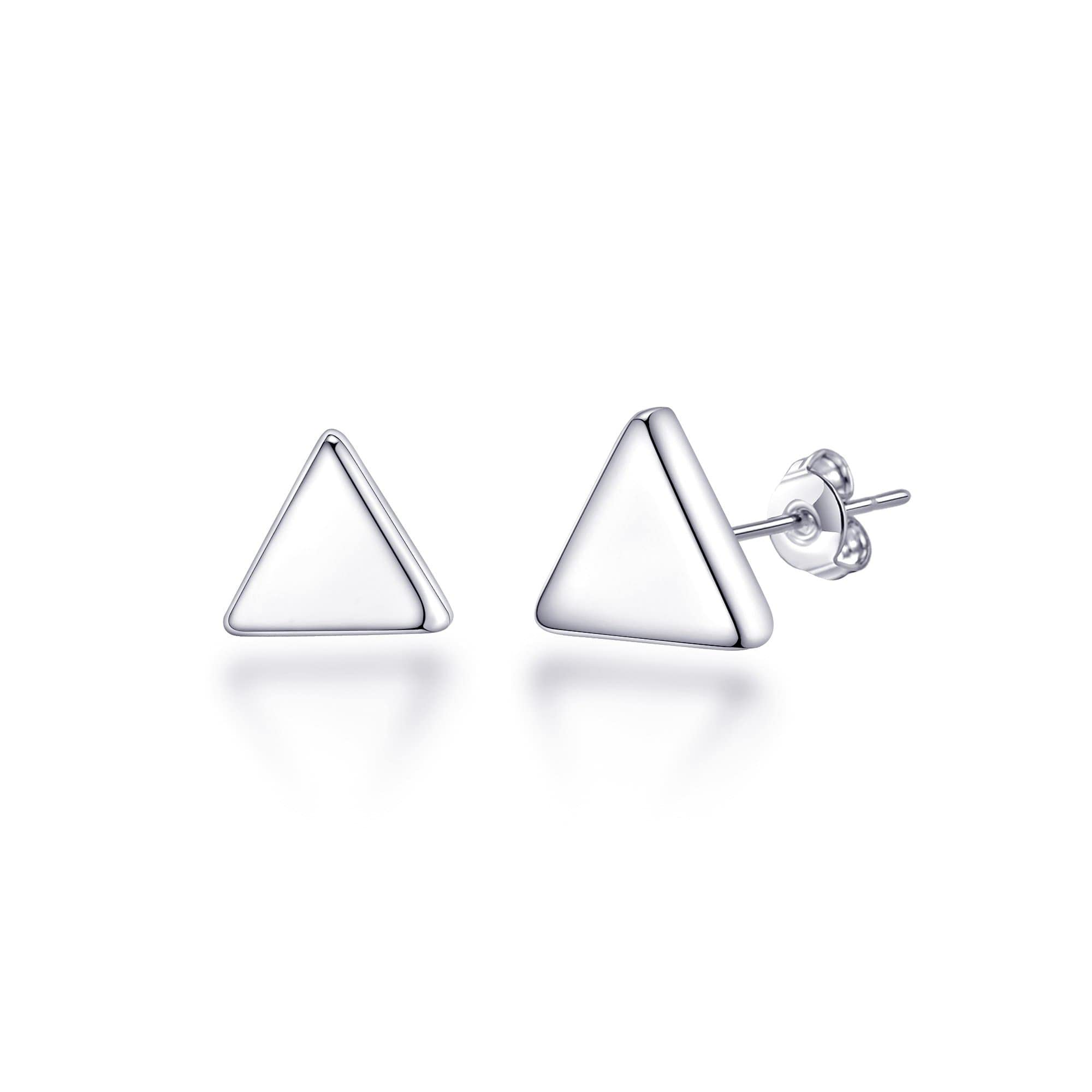 Philip Jones Sterling Silver Triangle Earrings