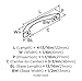 Amerock | Cabinet Pull | Satin Nickel | 3-3/4 inch (96 mm) Center to Center | Vaile | 10 Pack | Drawer Pull | Drawer Handle | Cabinet Hardware