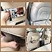 TOCGAMT 2 Pack PU Leather Car Backseat Organizer (Black)