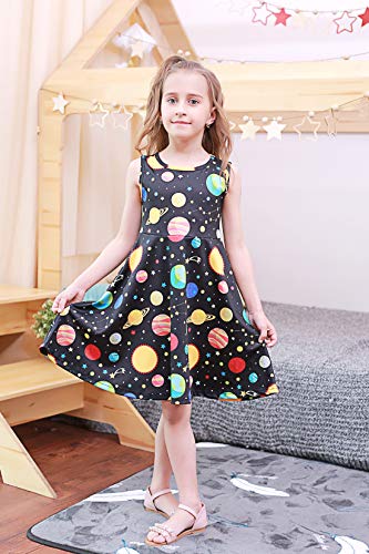 51KPdtUX1dL Ahegao Girl's Floral Sleeveless Dresses Kids One Piece Sundress for Casual School 4-13 Years Old - Image 4