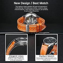 REZERO Handmade Genuine Leather Watchbands 22mm