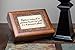 Cottage Garden Happy 20th Anniversary Rich Woodgrain Finish with Ornate Inlay Jewelry Music Box - Plays Amazing Grace