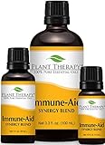 Immune-Aid Synergy Essential Oil Blend. 100% Pure, Undiluted, Therapeutic Grade. (Blend of: Frankincense, Tea Tree, Rosemary, Lemon, Eucalyptus and Orange)