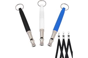 Esforzarse Dog Whistle Training 3 Pcs, Puppy Training Dog Training Whistles with Lanyards, Dog Whistles That Makes Dogs Come 