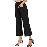 CADMUS High Waist Yoga Pants Women Wide Leg Pants with Pockets Stretch Dress Casual Sweatpants Petite/Regular/Tall