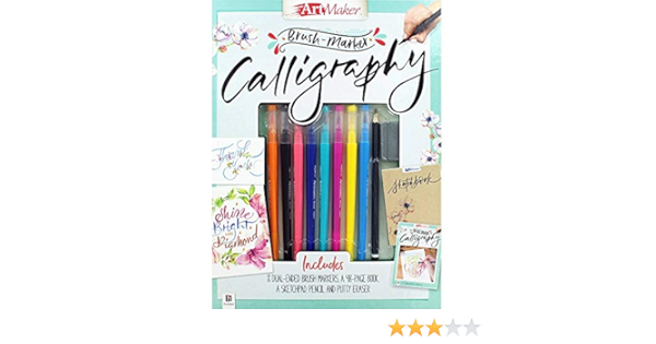 art maker brush marker calligraphy