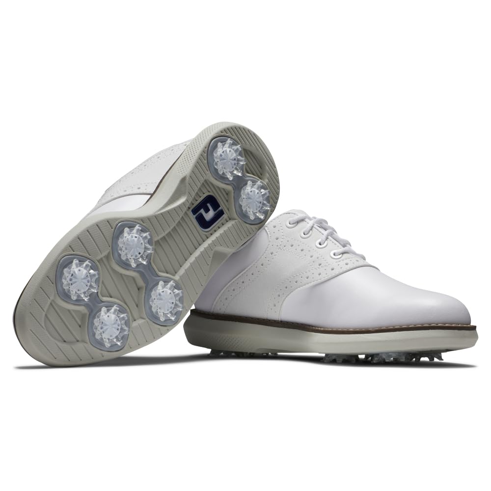 FootJoy Unisex-Child Traditions Junior Golf Shoe