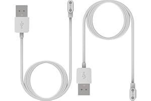 CHOFIT Intended for SOLAWAVE 4-in-1 Red Light Therapy Wand Charging Cable Magnetic Replacement Charging Cord for SOLAWAVE Facial Wand Charger Accessories (White&White)